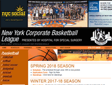 Tablet Screenshot of corporateleague.com